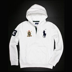 NWT Polo Ralph Lauren Men Big Pony Rugby Hoodie 20th Anniversary Special Edition